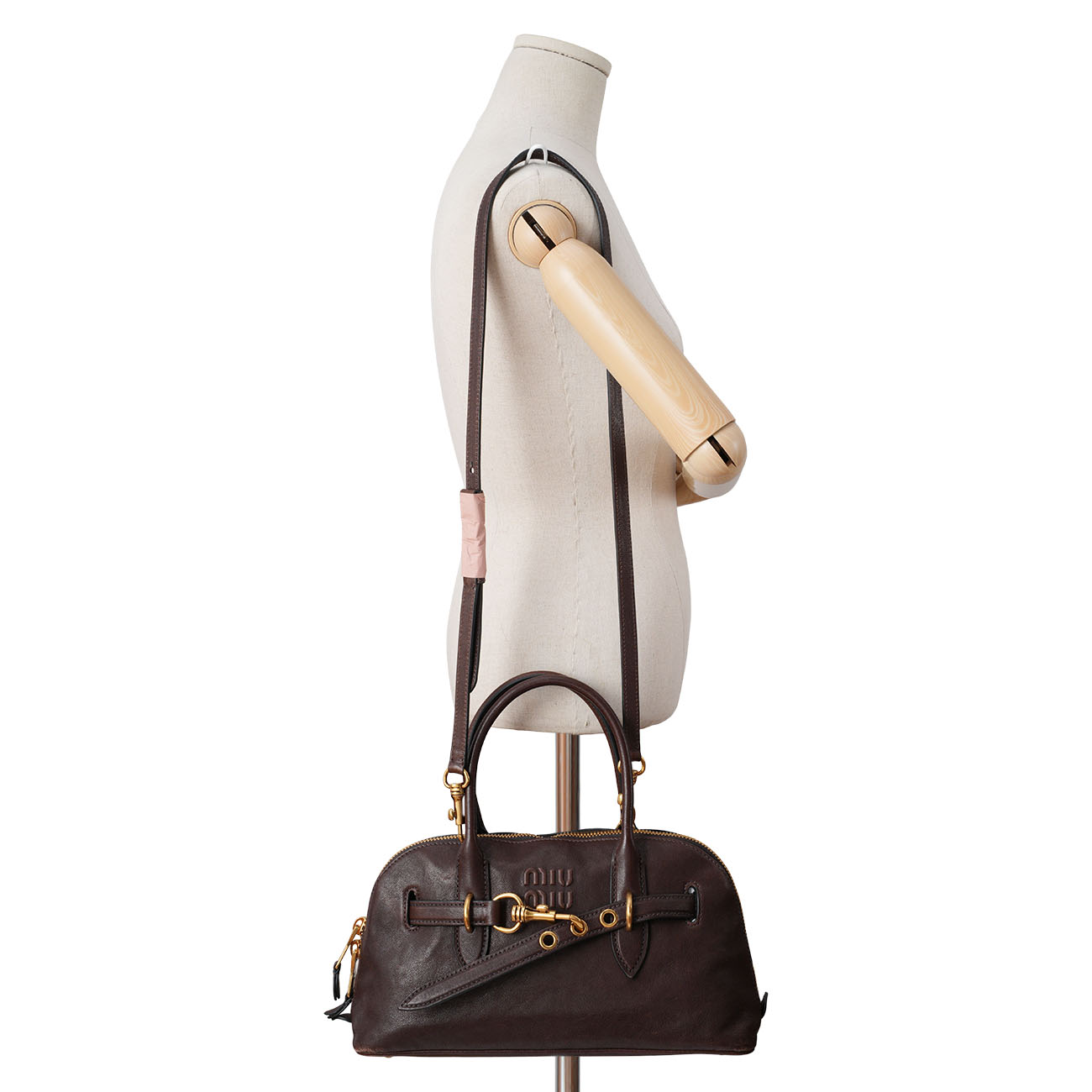 MIU MIU(USED)미우미우 아방뛰르 나파 가죽 탑 핸들 백